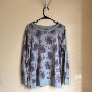 Faded Roses Floral Sweater